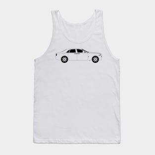 Ghost Black Outline Tank Top